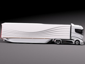 Scania R1000 2014 Aerotrailer 3D 模型