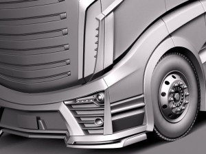 Scania R1000 2014 Aerotrailer 3D 模型