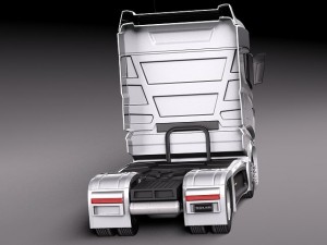 Scania R1000 2014 Aerotrailer 3D 模型