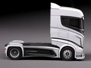 Scania R1000 2014 Aerotrailer 3D 模型