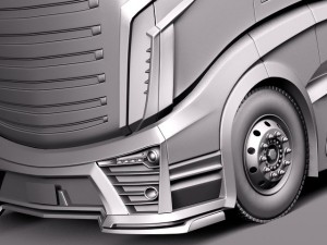 Scania R1000 2014 Aerotrailer 3D 模型