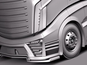 Scania R1000 2014 Аеропричіп 3D Модель