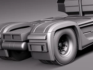 Scania R1000 2014 Аеропричіп 3D Модель