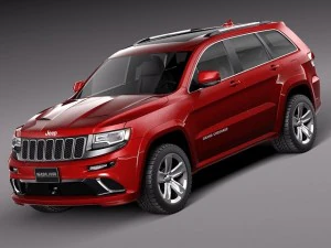 Jeep Grand Cherokee SRT 2014 3D Model