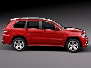 Jeep Grand Cherokee SRT 2014 3Dモデル