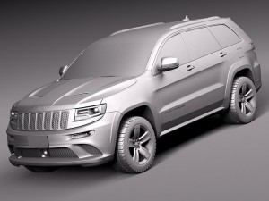 Jeep Grand Cherokee SRT 2014 3Dモデル