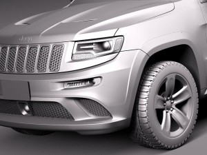 Jeep Grand Cherokee SRT 2014 3Dモデル