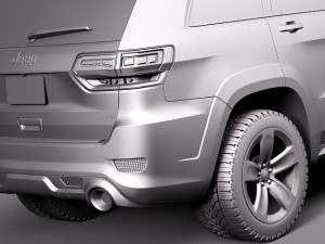 Jeep Grand Cherokee SRT 2014 3Dモデル