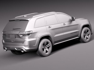 Jeep Grand Cherokee SRT 2014 3Dモデル
