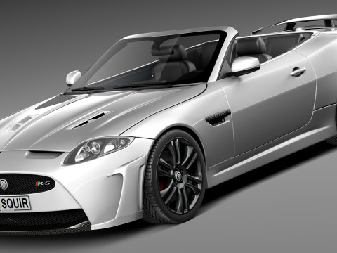 Jaguar XKR-S Convertible 2013 3D 模型