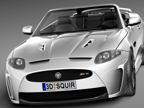 Jaguar XKR-S Convertible 2013 3D Model