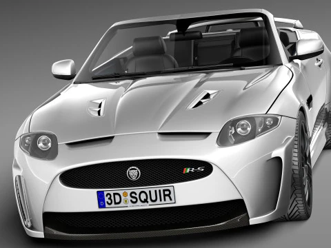 Jaguar XKR-S Convertible 2013 3D Model