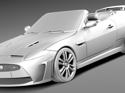 Jaguar XKR-S Convertible 2013 3D Model