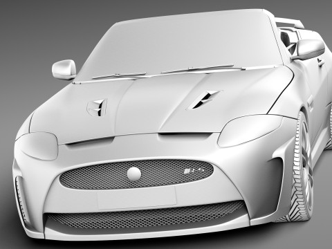 Jaguar XKR-S Convertible 2013 3D Model