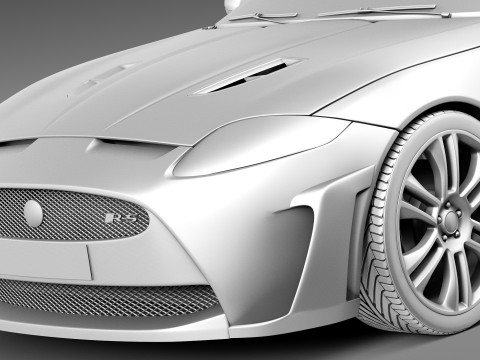 Jaguar XKR-S Convertible 2013 3D Model