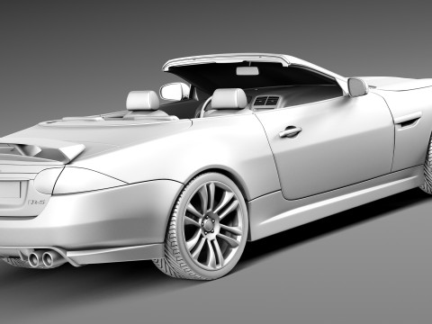 Jaguar XKR-S Convertible 2013 3D Model