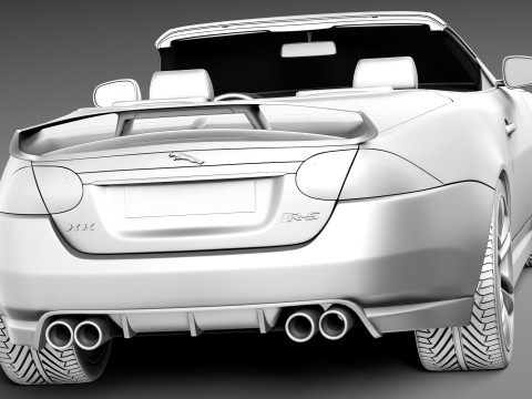 Jaguar XKR-S Convertible 2013 3D Model