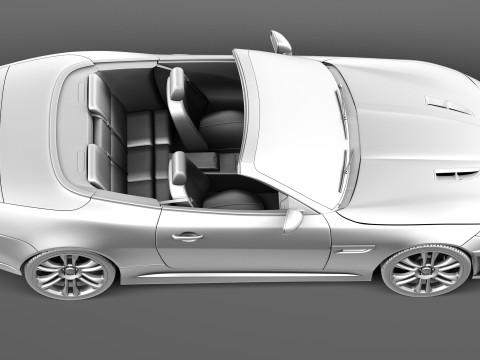 Jaguar XKR-S Convertible 2013 3D Model