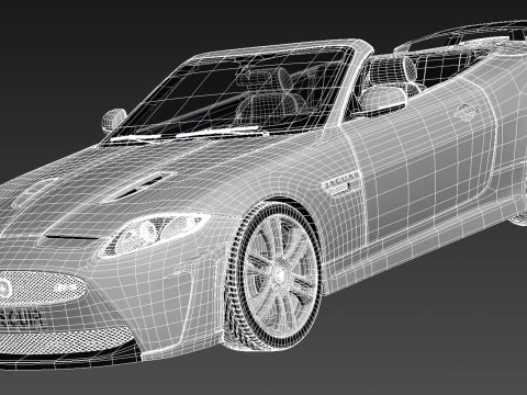 Jaguar XKR-S Convertible 2013 3D Model