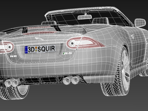 Jaguar XKR-S Convertible 2013 3D Model