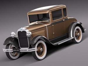 HotRod Model A Coupe 1928-1931 3Dモデル