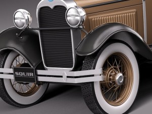 HotRod Model A Coupe 1928-1931 3D-Modell