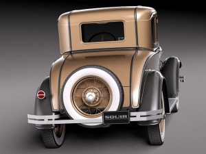 HotRod Model A Coupe 1928-1931 3D-Modell