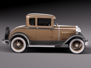 HotRod Model A Coupe 1928-1931 3D-Modell