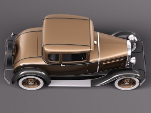 HotRod Model A Coupe 1928-1931 3D-Modell