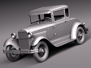 HotRod Model A Coupe 1928-1931 3D-Modell