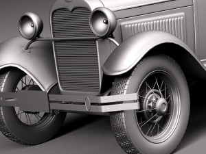 HotRod Model A Coupe 1928-1931 3D-Modell