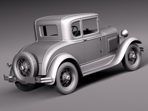 HotRod Model A Coupe 1928-1931 3D-Modell