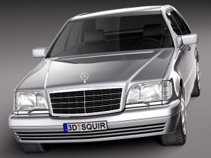 Mercedes-Benz S-class W140 1991-1998 3D Model