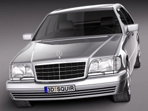 Mercedes-Benz S-class W140 1991-1998 3D Model