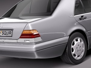 Mercedes-Benz S-class W140 1991-1998 3D Model