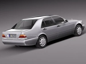 Mercedes-Benz S-class W140 1991-1998 3D Model