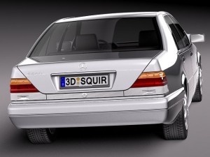 Mercedes-Benz S-class W140 1991-1998 3D Model