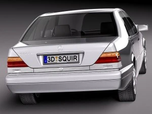 Mercedes-Benz S-class W140 1991-1998 3D Model