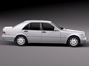 Mercedes-Benz S-class W140 1991-1998 3D Model