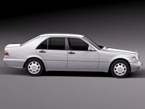 Mercedes-Benz S-class W140 1991-1998 3D Model