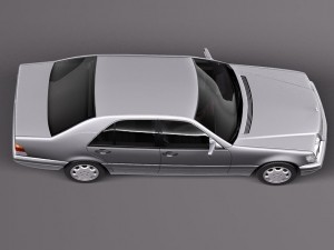 Mercedes-Benz S-class W140 1991-1998 3D Model