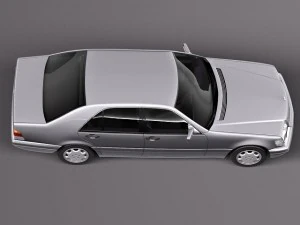 Mercedes-Benz S-class W140 1991-1998 3D Model