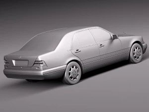 Mercedes-Benz S-class W140 1991-1998 3D Model