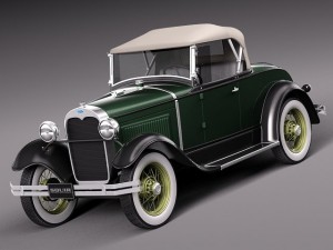 Model A Roadster 1929-1931 3Dモデル