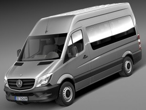 Mercedes-Benz Sprinter Passenger Van 2014 3D 모델