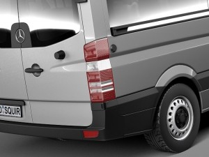 Mercedes-Benz Sprinter Passenger Van 2014 3D Модель
