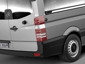 Mercedes-Benz Sprinter Passenger Van 2014 3D Model