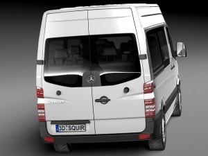 Mercedes-Benz Sprinter Passenger Van 2014 3D Модель