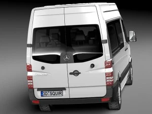 Mercedes-Benz Sprinter Passenger Van 2014 3D Model