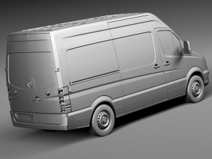 Mercedes-Benz Sprinter Passenger Van 2014 3D Модель